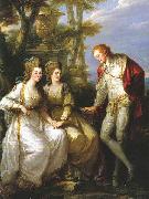 Portrait of Lady Georgiana, Lady Henrietta Frances and George John Spencer, Viscount Althorp.